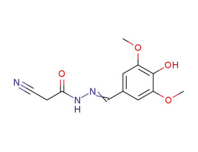 N'-(4-hydroxy-3,5-dimethoxybenzylidene)-2-cyanoacetohydrazide