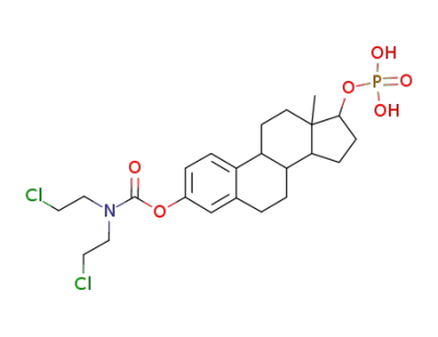 estra-1,3,5(10)-triene-3,17β-diol 3-(bis(2-chloroethyl)carbamate) 17-(dihydrogen phosphate)