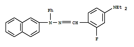 4-(diethylamino)-2-fluorobenzaldehyde 2-naphthylphenylhydrazone