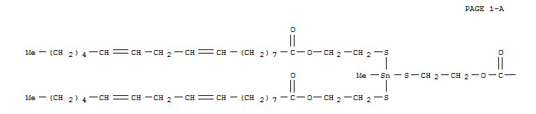 (methylstannylidyne)tris(thioethane-1,2-diyl) tris[(9Z,12Z)-octadeca-9,12-dienoate]