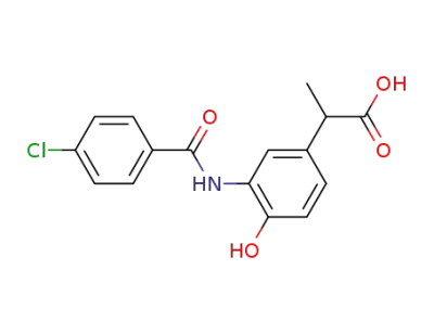 2-{3-[(4-chlorobenzoyl)amino]-4-hydroxyphenyl}propionic acid